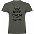[해외]KRUSKIS Keep Calm And Swim 반팔 티셔츠 6139292458 Dark Army Green