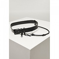 [해외]URBAN CLASSICS 벨트 Urban Classics Imitation Leather With Key Chain 14138677801 Black