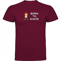 [해외]KRUSKIS Born To Skate 반팔 티셔츠 14139291783 Dark Red