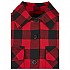 [해외]URBAN CLASSICS 플란넬 레이스업 셔츠 138556619 Black / Red