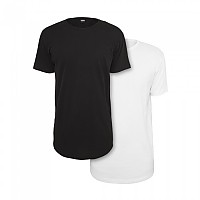 [해외]URBAN CLASSICS 티셔츠 프리팩 셰이프드 롱 2팩 (빅) 138680442 Black / White