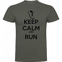 [해외]KRUSKIS Keep Calm And Run 반팔 티셔츠 6139292446 Dark Army Green