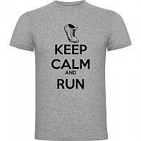 [해외]KRUSKIS Keep Calm And Run 반팔 티셔츠 6139292449 Heather Grey