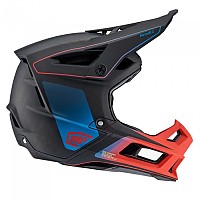 [해외]100% 에어craft 2 다운힐 헬멧 1138616780 Carbon Steel Blue / Neon Red