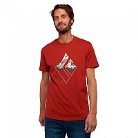 [해외]블랙 다이아몬드 Mountain 로고 반팔 티셔츠 4139201129 Red Rock