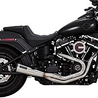 [해외]VANCE + HINES 풀 라인 시스템 Upsweep Harley Davidson FLDE 1750 ABS 소프트ail Deluxe 107 18-20 Ref:27623 9139389678 Silver