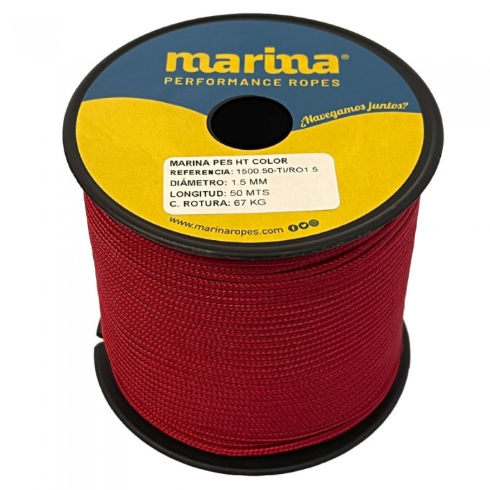 [해외]MARINA PERFORMANCE ROPES 이중 꼰 로프 Marina Pes HT Color 25 m 10139175297 Red