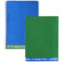 [해외]BENETTON 비치 타월 90x160 cm 2 단위 139400824 Blue / Green