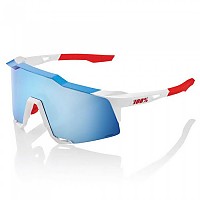 [해외]100% Speedcraft Total Energies Team Sunglasses 1139471176 Matte White / Metallic Blue