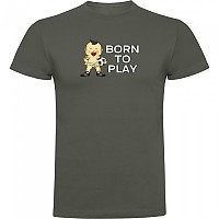 [해외]KRUSKIS Born To Play Football 반팔 티셔츠 3139291766 Dark Army Green