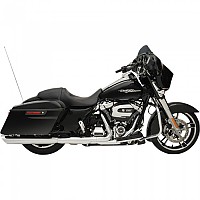[해외]DRAG SPECIALTIES Slashdown Harley Davidson FLHR 1750 로드 King 슬립온 머플러 리퍼비쉬 9139641399 Chrome