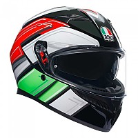 [해외]AGV K3 E2206 MPLK 풀페이스 헬멧 9139460238 Wing Black / Italy