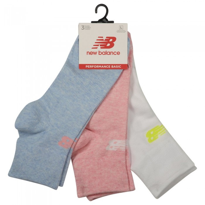 [해외]뉴발란스 퍼포먼스 Cotton Flat Knit Ankle 양말 3 켤레 7139472836 Multicolor