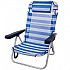 [해외]AKTIVE 접는 의자 다중 위치 알루미늄 62x48x83 cm 6138069143 White / Blue
