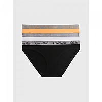 [해외]캘빈클라인 언더웨어 팬티 Bikini 3 단위 139612264 Black / White / Orange