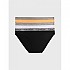 [해외]캘빈클라인 언더웨어 팬티 Bikini 3 단위 139612264 Black / White / Orange