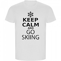 [해외]KRUSKIS ECO 반팔 티셔츠 Keep Calm And Go 스키ing 5139685072 White