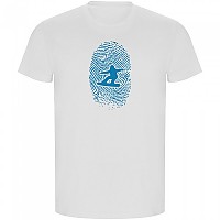 [해외]KRUSKIS ECO 반팔 티셔츠 Snowboarder Fingerprint 5139685238 White
