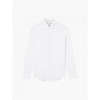 [해외]캘빈클라인 JEANS 긴 소매 셔츠 Chest 로고 Slim Stretch Fit 139612086 Bright White