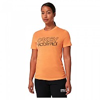[해외]오클리 APPAREL Wmns Factory Pilot 반팔 티셔츠 1139487460 Soft Orange