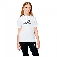 [해외]뉴발란스 반팔 티셔츠 Essentials Stacked 로고 Cotton 15139471722 White