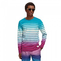 [해외]SCOTCH & SODA Dip Dye 긴팔 티셔츠 139611167 White / Blue Stripe