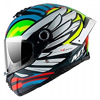 [해외]MT 헬멧s FF118SV Thunder 4 SV Drax B7 풀페이스 헬멧 9139825780 White / Yellow / Blue