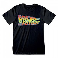 [해외]HEROES Official Back To The Future Vintage 로고 반팔 티셔츠 139788574 Black