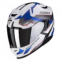 [해외]SCORPION EXO-520 Evo 에어 Elan 풀페이스 헬멧 9139815188 White / Blue