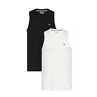 [해외]타미 진 DM0DM13229 민소매 티셔츠 2 단위 139073102 White / Black