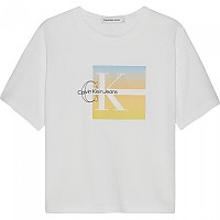 [해외]캘빈클라인 JEANS 반팔 티셔츠 썸머 Gradient Graphic 15139781393 Bright White