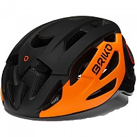 [해외]브리코 Blaze 헬멧 1139465128 Matt Black / Orange Flame