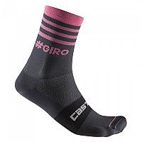 [해외]카스텔리 양말 #Giro 13 Stripe 1139725246 Dark Grey / Pink