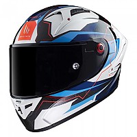 [해외]MT 헬멧s 풀페이스 헬멧 Kre+ Carbon Kraker B7 9139305535 Gloss Pearl Blue