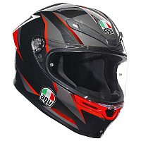 [해외]AGV 풀페이스 헬멧 K6 S E2206 MPLK 9139460255 Slashcut Black / Grey / Red