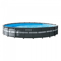 [해외]인텍스 지상 수영장 위의 둥근 강철 프레임 Ultra XTR 732x132 cm 6139907129 Grey / Blue