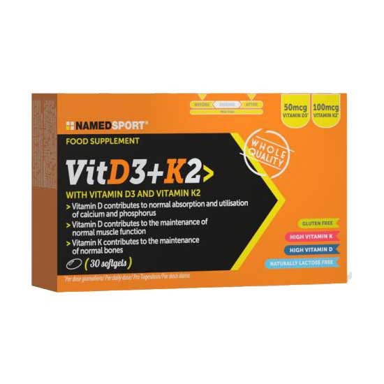 [해외]NAMED SPORT 모자 Vitamin D3+K2 30 단위 7139931149 Orange