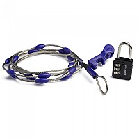 [해외]PACSAFE 맹꽁이 자물쇠 Wrapsafe Cable Lock 4137905054 Purple / Black / Silver
