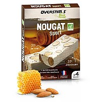 [해외]OVERSTIMS 에너지 바 상자 Nougat BIO Almond Honey 4 단위 14139745535 Brown