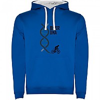 [해외]KRUSKIS Biker DNA 투톤 후드티 1139995674 Royal Blue / White