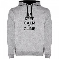 [해외]KRUSKIS Keep Calm And Climb Two-Colour 후드티 4139995802 Heather Grey / Black