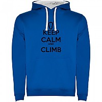 [해외]KRUSKIS Keep Calm And Climb Two-Colour 후드티 4139995803 Royal Blue / White