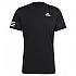 [해외]아디다스 Club 3-Stripe 반팔 티셔츠 12139972241 Black / White