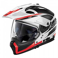 [해외]놀란 N70-2 X 06 Earthquake 컨버터블 헬멧 9139962008 Metal White / Black / Red
