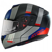 [해외]MT 헬멧s Atom SV Gorex 모듈형 헬멧 9139979794 Matt Black / Grey / Red