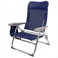 [해외]AKTIVE 접는 의자 다중 위치 알루미늄 Slim 61x60x89 센티미터 6139837844 Navy