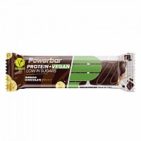 [해외]파워바 바나나와 초콜릿 프로teinPlus + Vegan 42g 12 단위 단백질 바 상자 14140078975 Brown