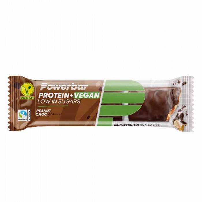 [해외]파워바 땅콩과 초콜릿 프로teinPlus + Vegan 42g 12 단위 단백질 바 상자 14140078977 Brown