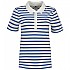[해외]타미힐피거 1985 Slim Pique Stripe 반팔 폴로 셔츠 139774572 Ultra Blue / Ecru Breton Stp