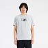 [해외]뉴발란스 Nb Essentials 로고 반팔 티셔츠 140132372 Athletic Grey